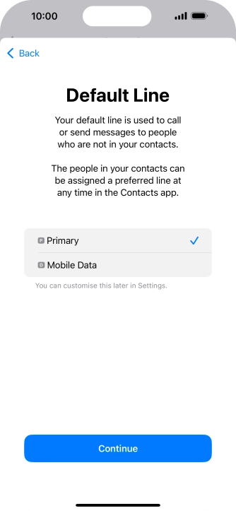 Press Continue. Press Continue.