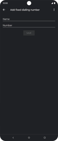 Press Name and key in the required name.