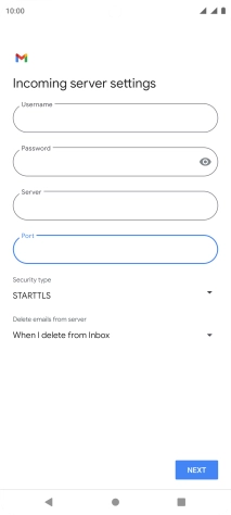 Press the drop down list below 