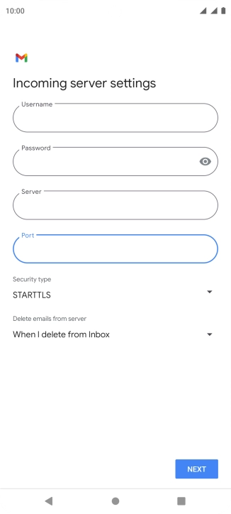 Press the drop down list below 