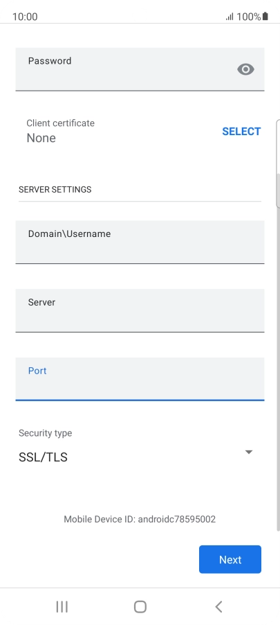 Press the drop down list below 