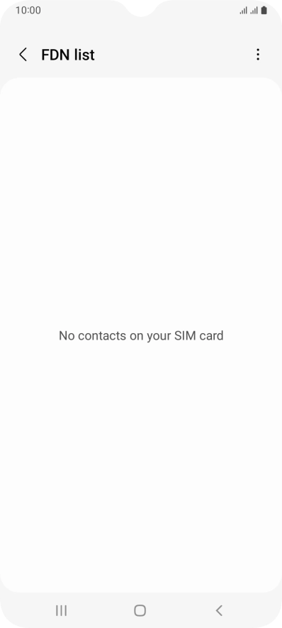 Press the menu icon.