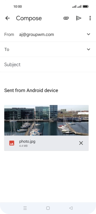 Press the field next to 