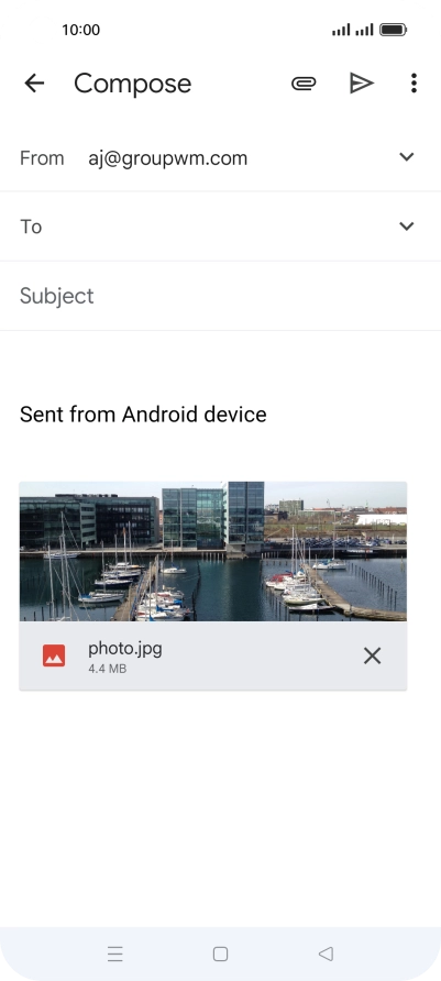 Press the field next to 