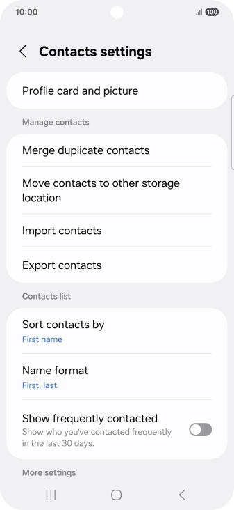 Press Merge duplicate contacts.