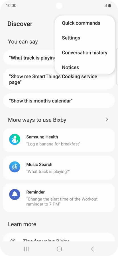 Press Settings. Press Settings.