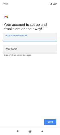 Press Your name and key in the required sender name. Press Your name and key in the required sender name.
