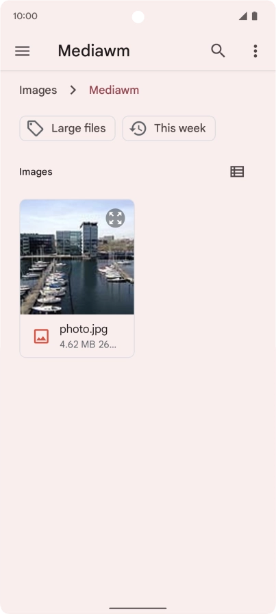 Press the required file.