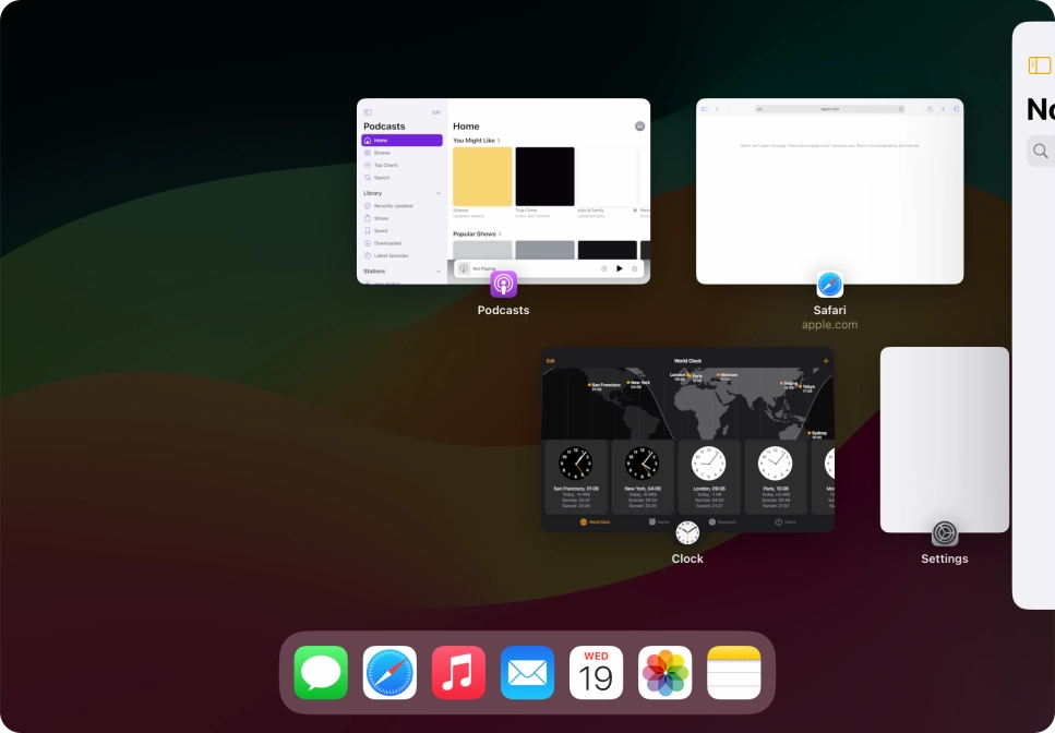 Press anywhere on the screen.