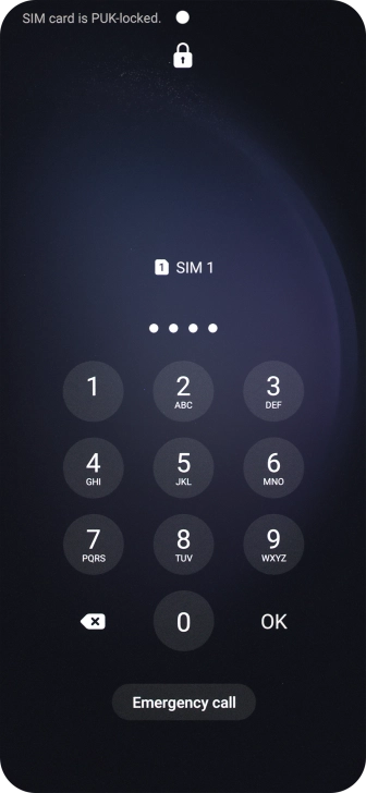 Key in the new PIN again and press OK.