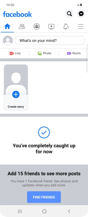 Press the text input field.