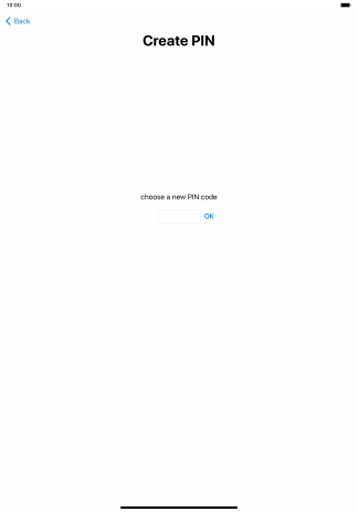 Key in a new four-digit PIN and press OK.