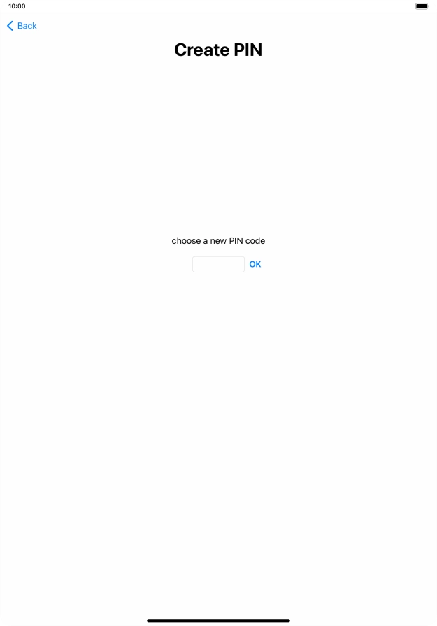 Key in a new four-digit PIN and press OK.