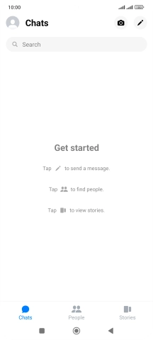 Press the search field.