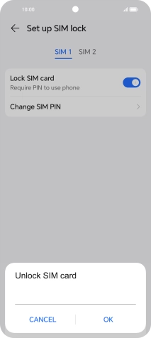 Key in your PIN and press OK.