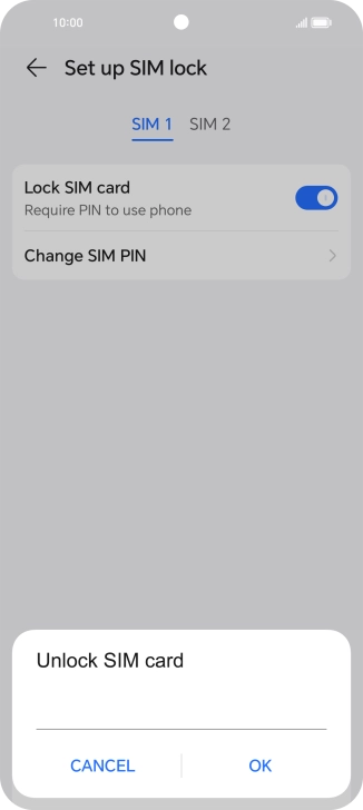Key in your PIN and press OK.