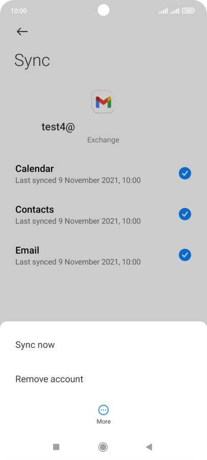 Press Remove account.