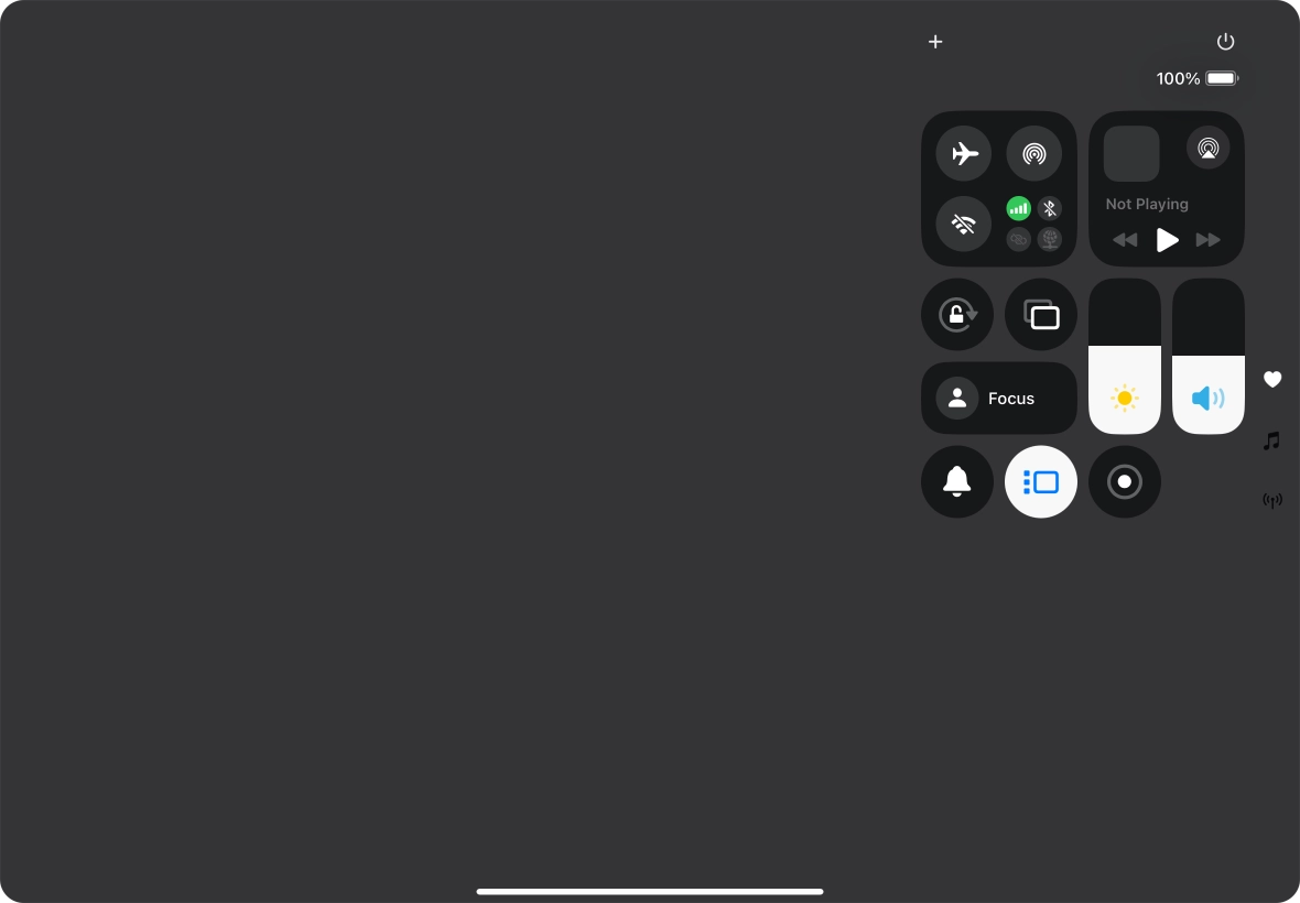 Press anywhere on the screen.