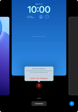 Press Delete This Wallpaper.