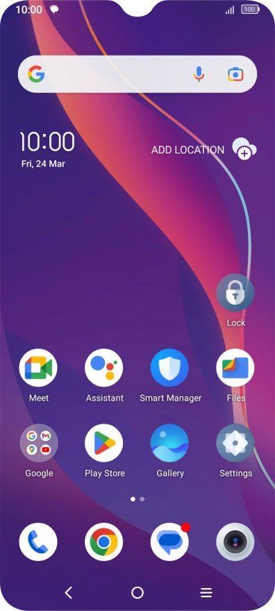 The text/picture message icon shows that you've received a new text or picture message.