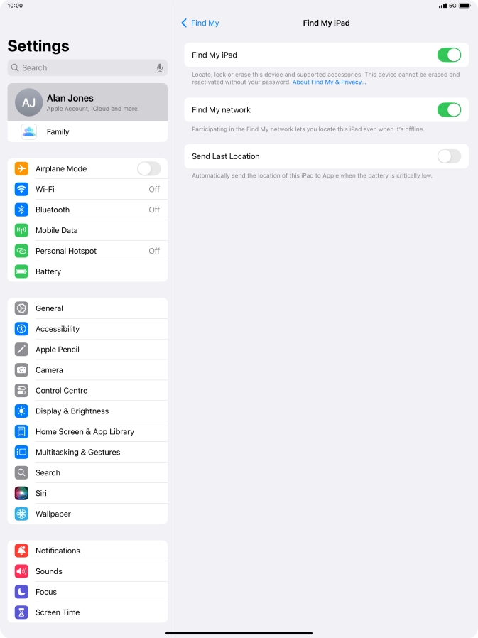 Press the indicator next to Press the indicator next to