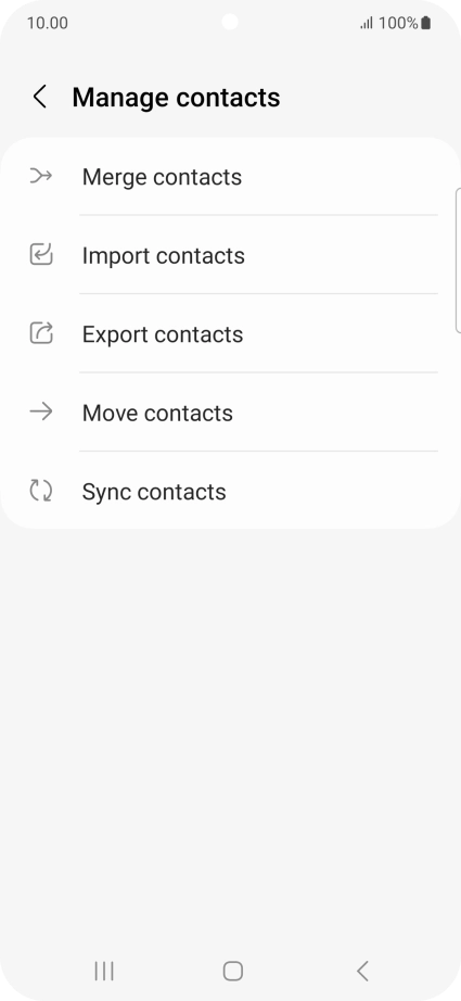 Press Merge contacts.