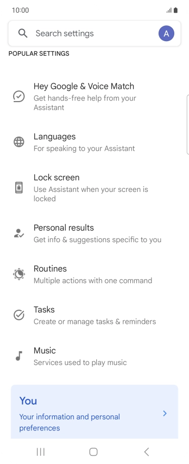 Press Hey Google & Voice Match.