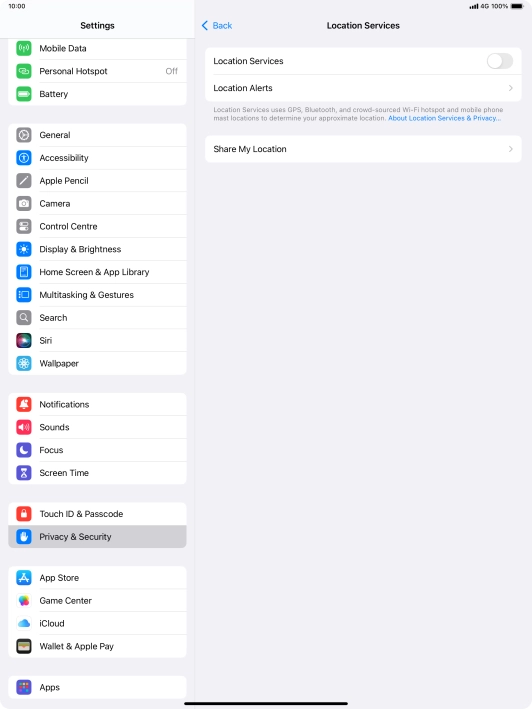 Press the indicator next to Press the indicator next to