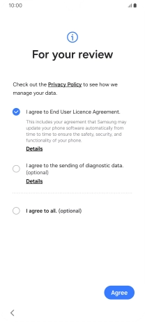 Press Agree. Press Agree.