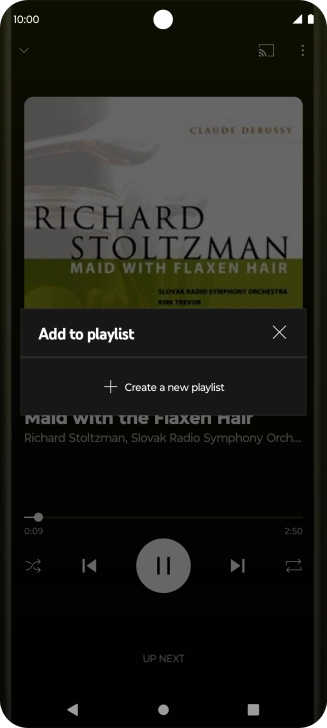 Press Create a new playlist.