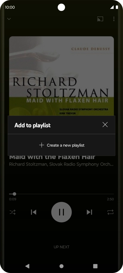 Press Create a new playlist.