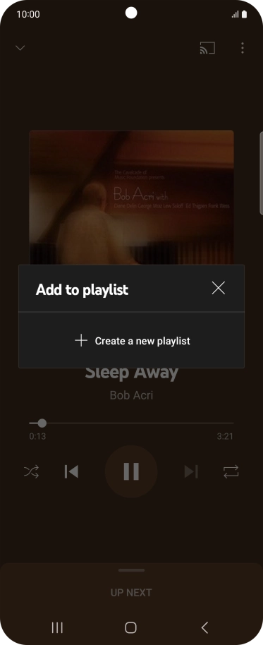 Press Create a new playlist.