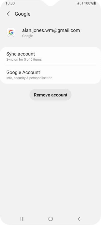 Press Sync account. Press Sync account.