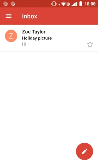 Press the new email message icon.