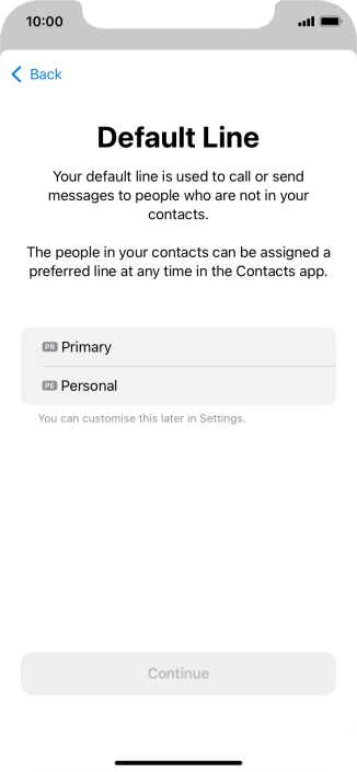 Press the required price plan.