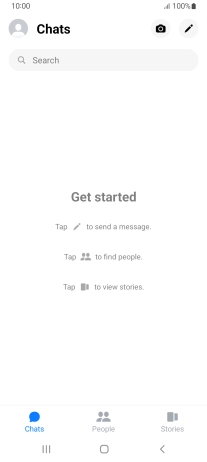 Press the search field and key in the first letters of the recipient's name.