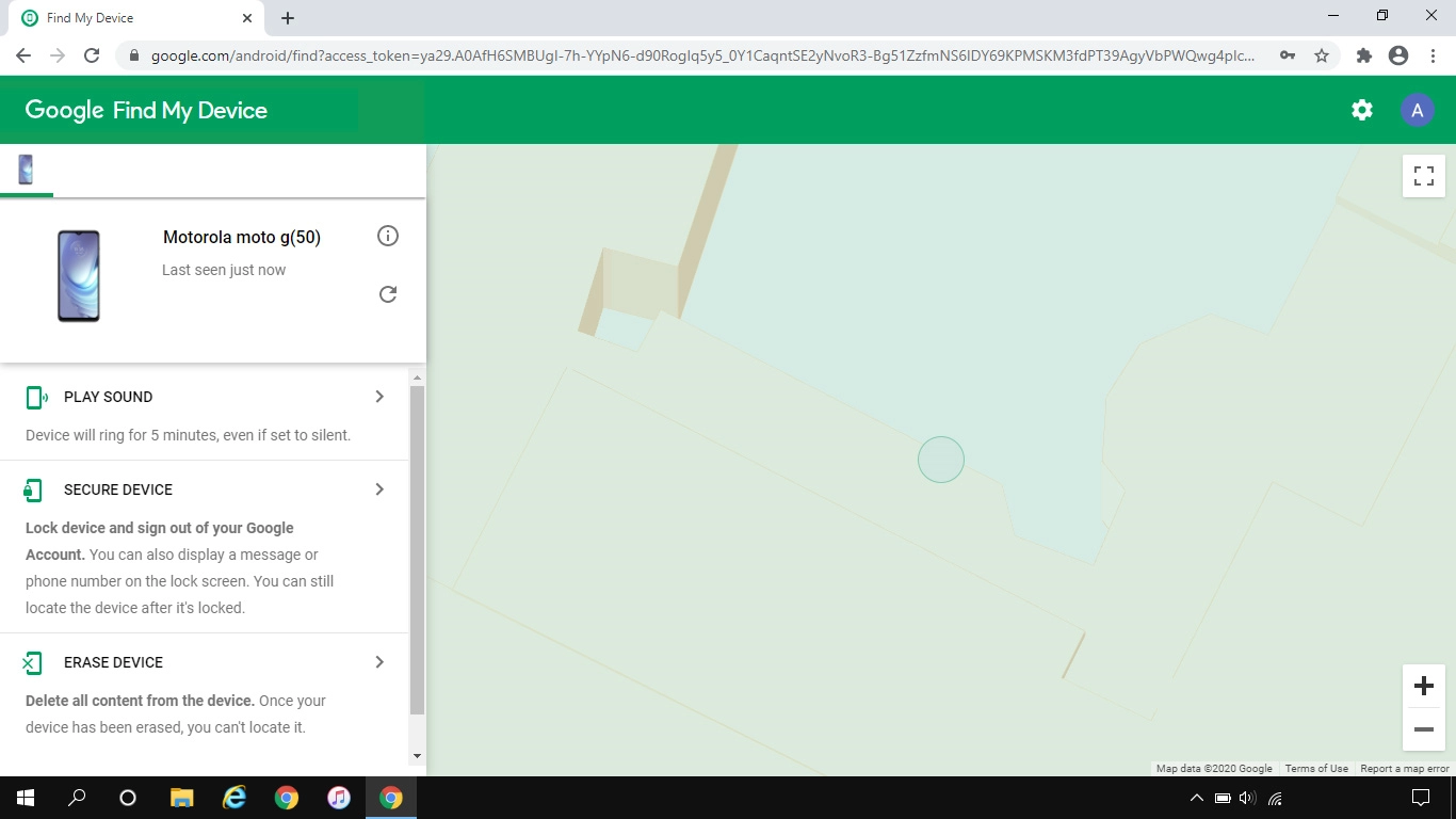 Click the required device.