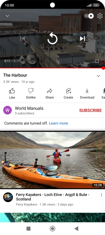 Press the Home key to return to the home screen.