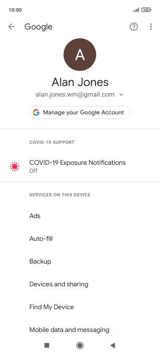Press Find My Device.