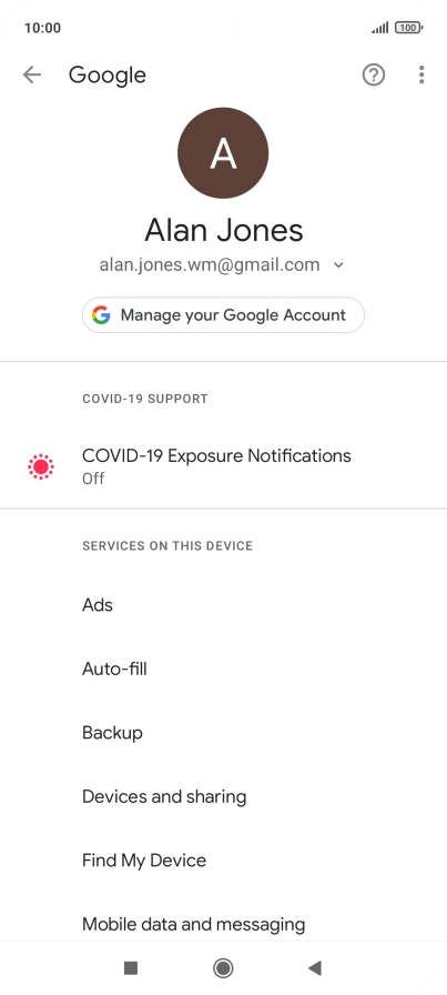 Press Find My Device.