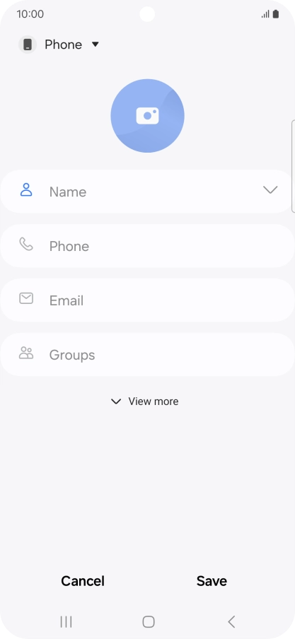 Press the address book drop down list.