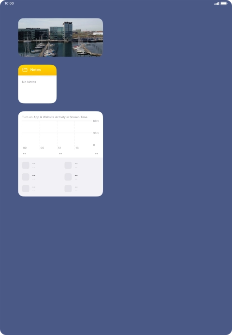 Press and hold the required Widget Stack. Press and hold the required Widget Stack.