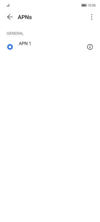 Press the menu icon.