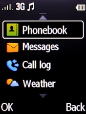 Select Phonebook. Select Phonebook.