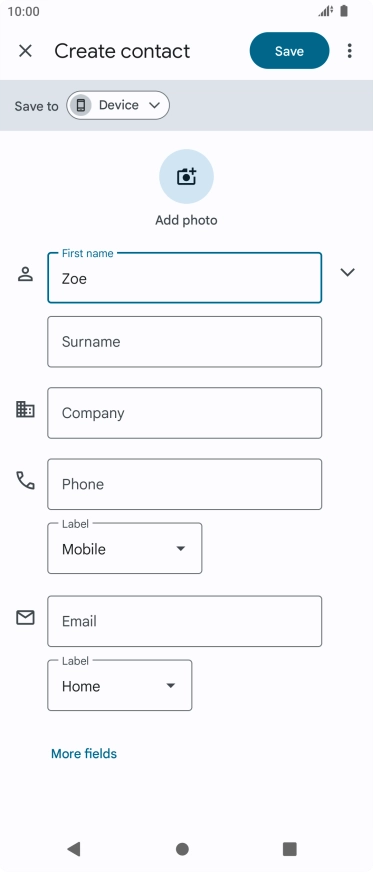 Press Surname and key in the required last name.