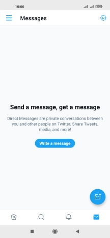 Press the new message icon.