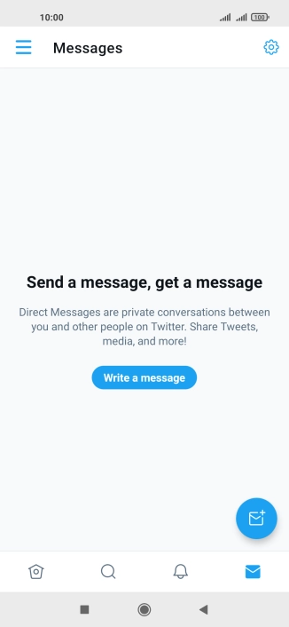 Press the new message icon.