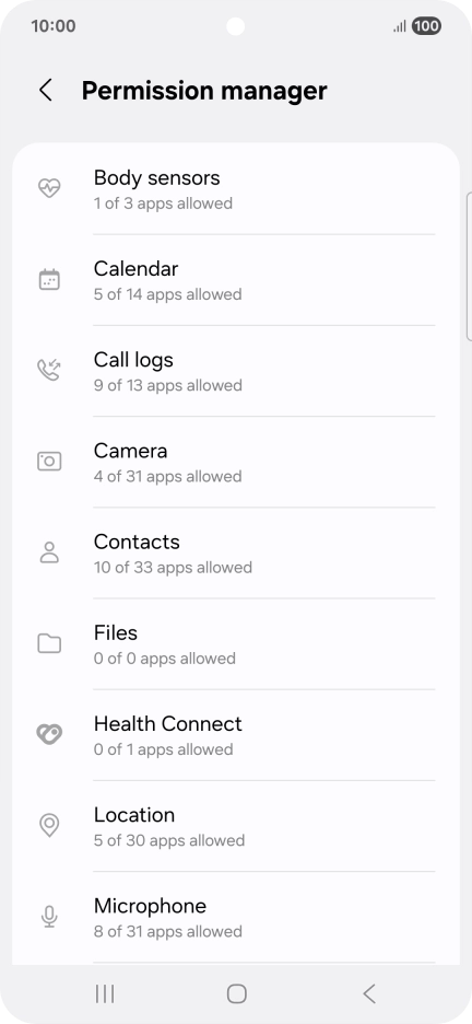 Press the required phone function.