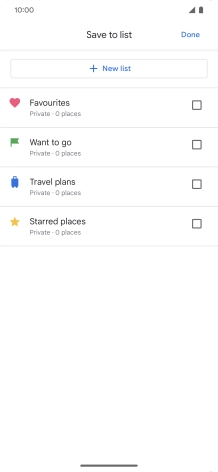 Press the required setting.