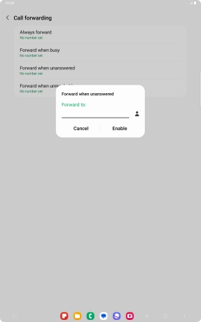 Key in +447836121121 and press Enable.